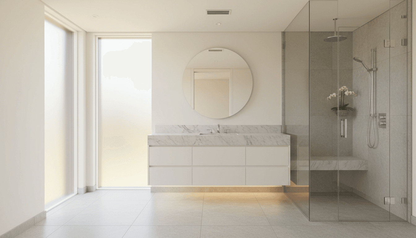 Bathroom remodeling project completed by Forge&FrameTrades